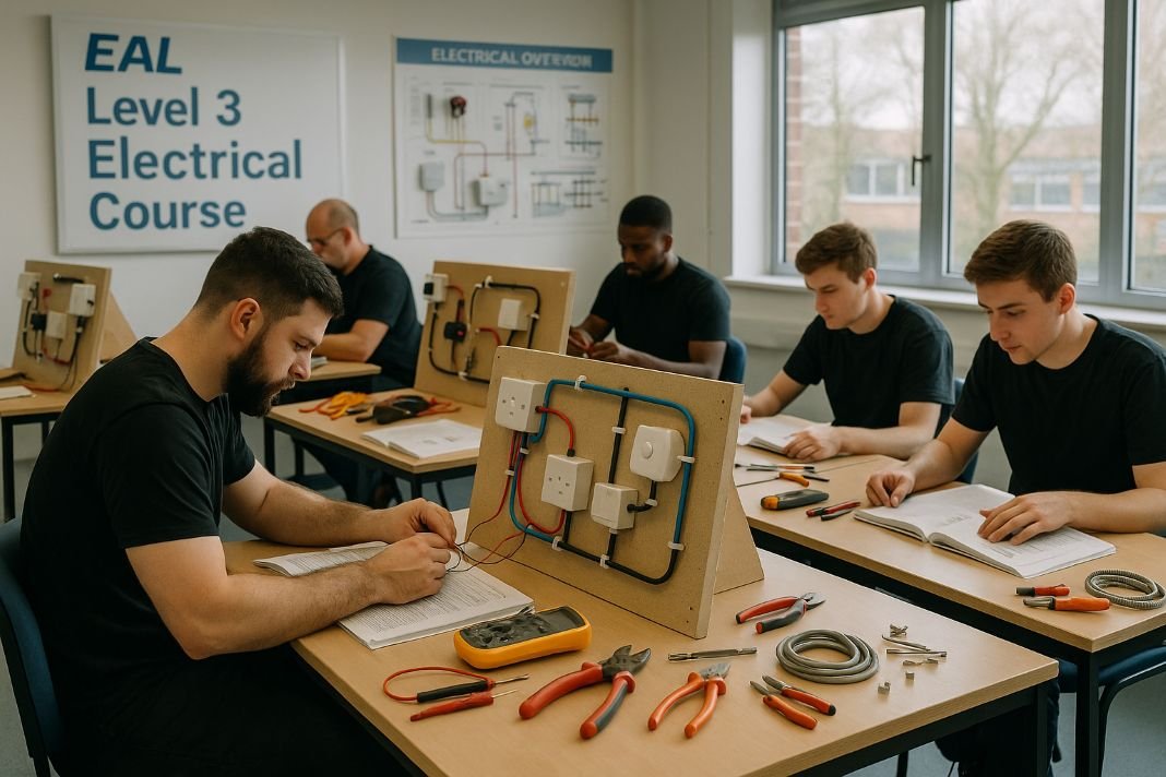An AI photo of EAL L3 Electrical Training classroom