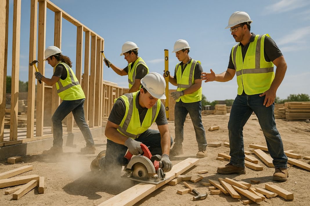 An AI photo of NVQ Level 2 Construction Course Training - MOS Training Centre