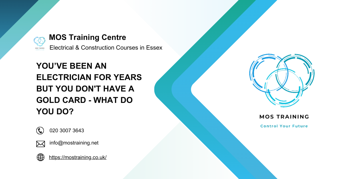 Youve Been an Electrician for Years but You Dont Have A Gold Card - What Do You Do MOS Training