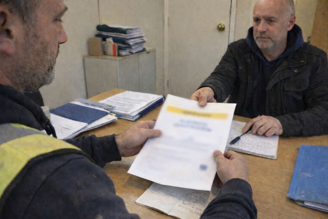 AI image of handing over the certificate