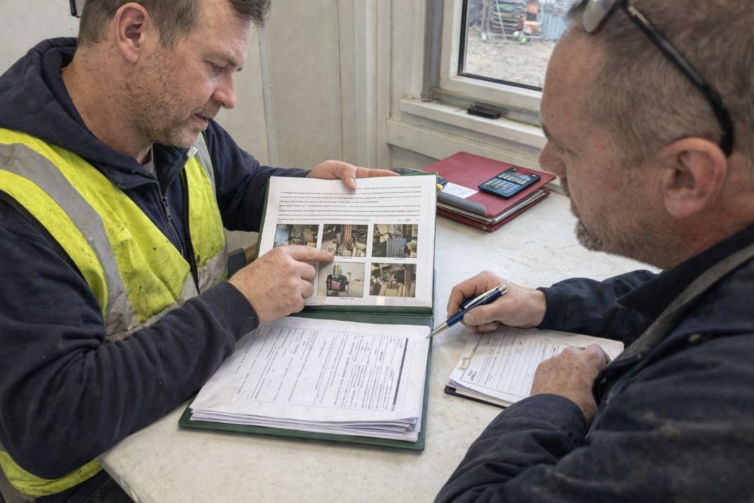 AI image of site assessment discussion in progress